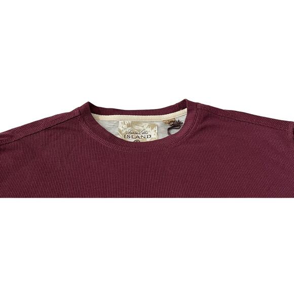 TASSO ELBA ISLAND LONG SLEEVE PULL-OVER TOP/T-SHIRT, WOMENS, M, PLUM, ROUND NECK - Picture 2 of 10